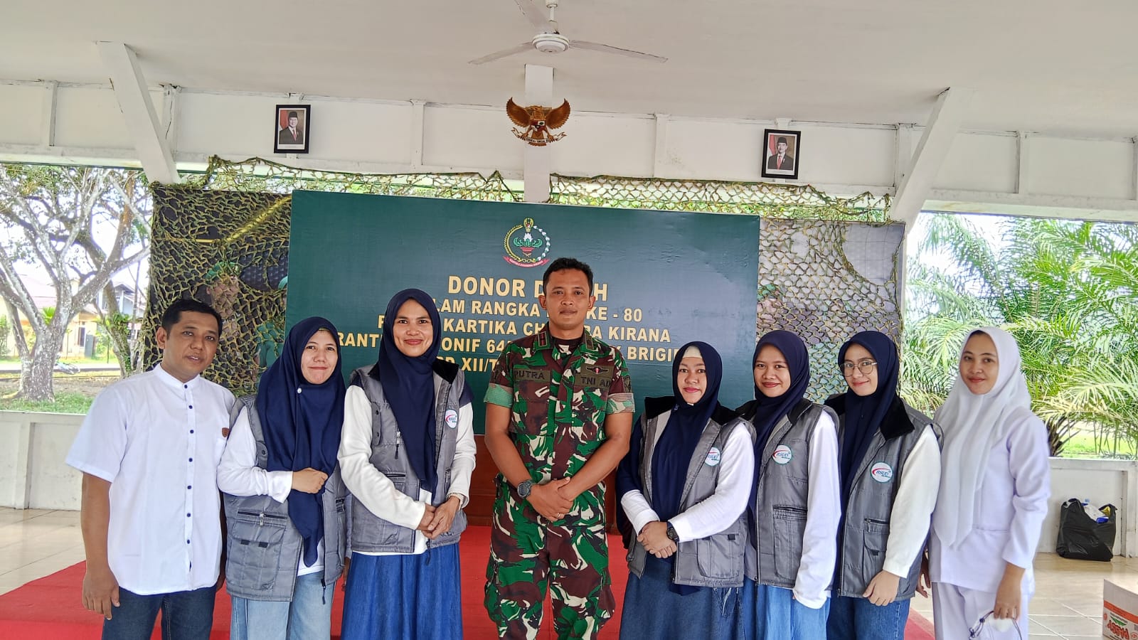 Donor darah dalam rangka ulang tahun Persit Kartika Chandra Kirana ke-80 tahun 2026